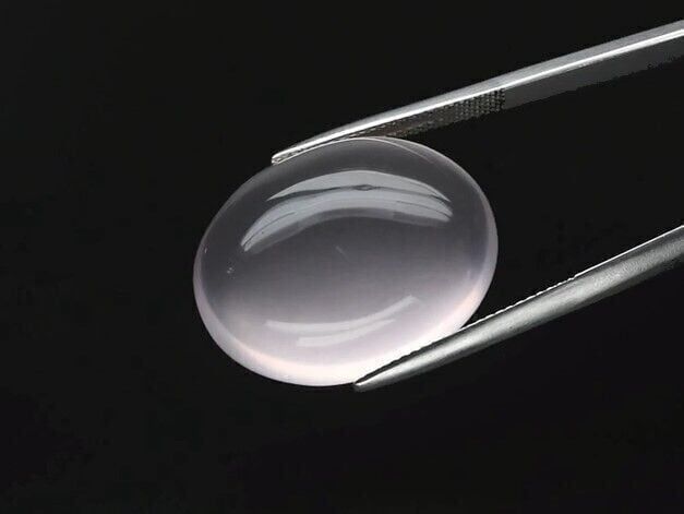 35.33ct 24x18.6mm Oval Cabochon Natural Untreated Pink Rose Quartz, Brazil