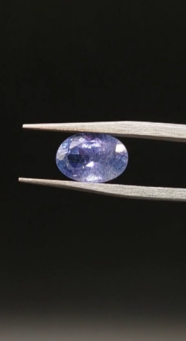 1.90ct 9.33x6.43mm Oval Natural Violet Blue Tanzanite. Tanzania