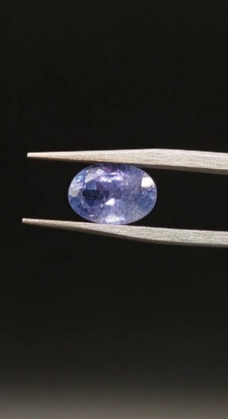 1.90ct 9.33x6.43mm Oval Natural Violet Blue Tanzanite. Tanzania