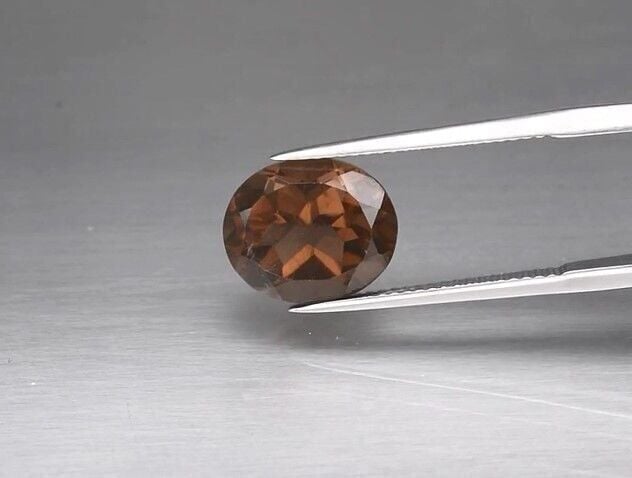 4.61ct 12x10mm Oval Natural Smoky Quartz, Brazil
