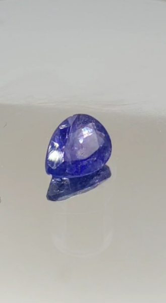 3.05ct 7.8x10.3mm Pear Natural  Tanzanite, Tanzania