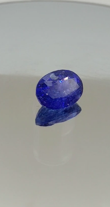 4.20ct 8x10.7mm Oval Natural  Tanzanite, Tanzania
