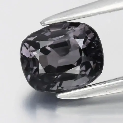 1.04ct 6.2x5.2mm VVS Cushion Natural Grayish Purple Spinel - Burma