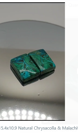 20.60ct 15.4x10.9 Natural Chrysacolla & Malachite