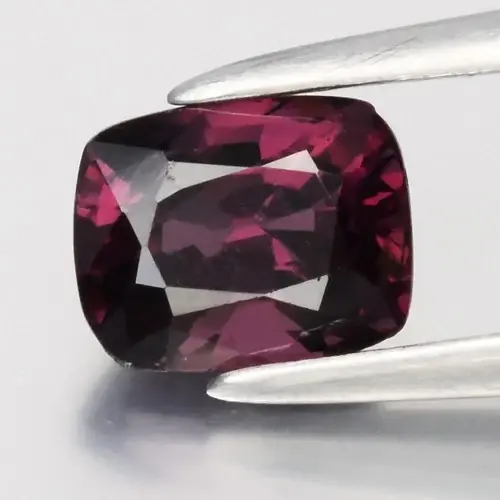 1.06ct 6.2x5mm VS Cushion Natural Wine Purple Spinel - Burma