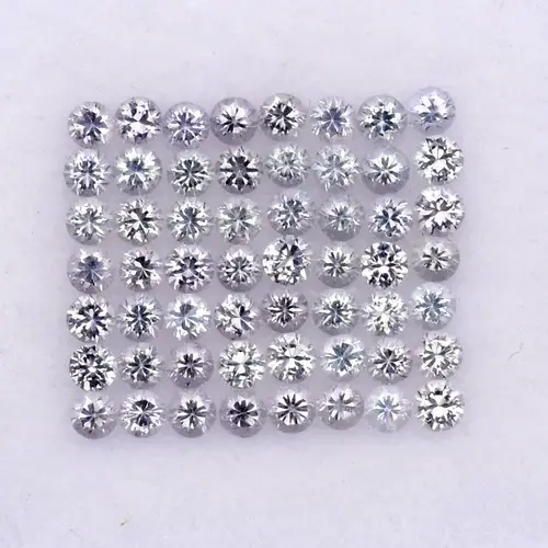 1.08ct 1.5mm 56pcs Lot VS-IF Round Brilliant Natural Violet Gray Spinel - Burma