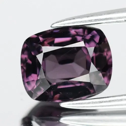 1.13ct 6.5x5.3mm VS Cushion Natural Purple Spinel - Burma