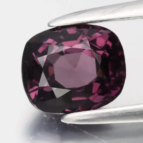 1.14ct 6.2x5.3mm VS Cushion Natural Pinkish Purple Spinel - Burma