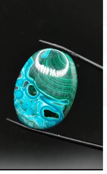 50.50ct 34x25mm Natural Chrysocolla & Malachite