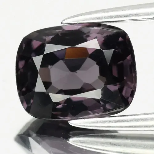 1.16ct 6.8x5.5mm VVS Cushion Natural Purple Spinel - Burma