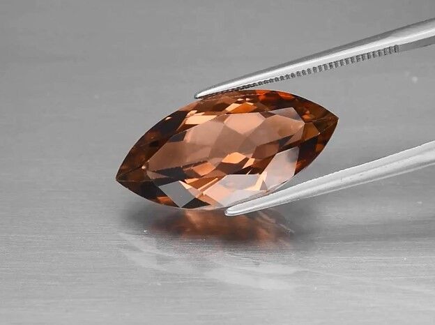 9.54ct 20.8x10mm VVS Marquise Natural Champagne Topaz, Brazil