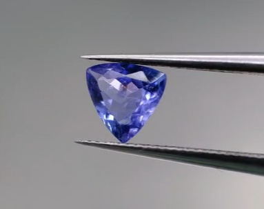 0.86ct 6.6x6.4mm Trillion Natural Tanzanite , Tanzania