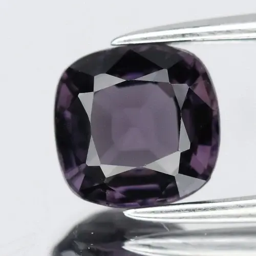 1.19ct 6.2x6mm VVS Cushion Natural Purple Spinel - Burma