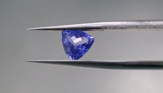 1.10ct 6.4mm Trillion Natural Tanzanite , Tanzania
