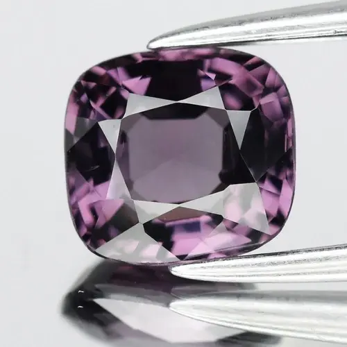 1.19ct 6.5x6mm VVS Cushion Natural Purple Spinel - Burma