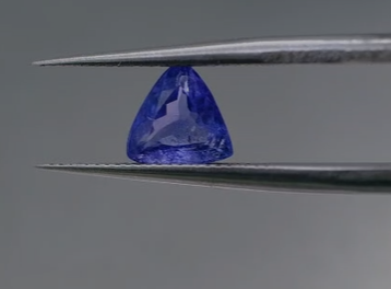 1.18ct 7mm Trillion Natural Tanzanite , Tanzania
