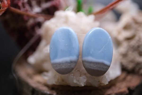 15.60ct 18.8x12mm Natural Blue Opal Pair