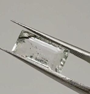 3.15ct 12.8x6.6mm Octagon Natural Black Rutilated Quartz