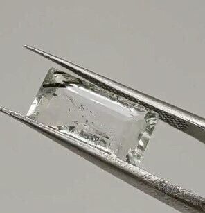 3.15ct 12.8x6.6mm Octagon Natural Black Rutilated Quartz