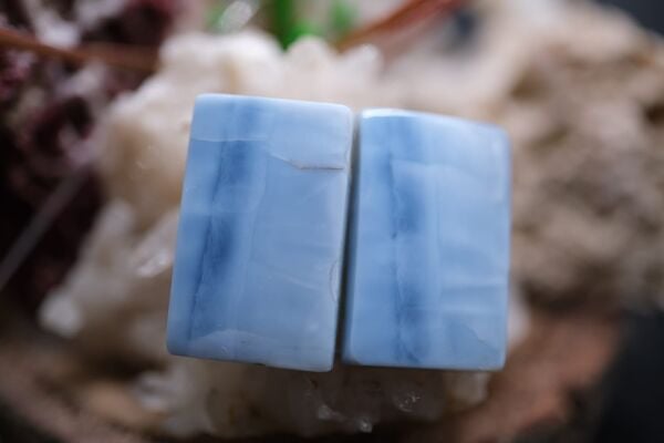 17.40ct 19.3x12.4mm Natural Blue Opal Pair