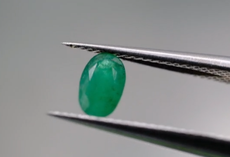 0.47ct 5.9x3.8mm Oval Natural Emerald , Zambia