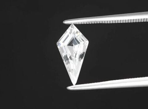 1.42ct 12x6mm VS Kite Natural Unheated White Topaz Gemstone, Brazil