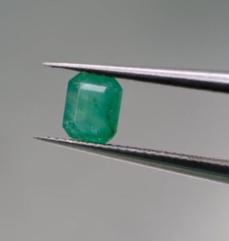 0.55ct 5.3x4.4mm Octagon Natural Emerald , Zambia