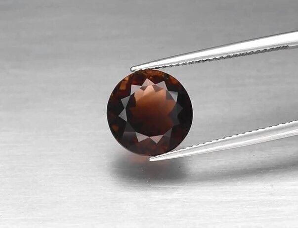 5.98ct 10.7mm VVS Round Natural Champagne Topaz, Brazil