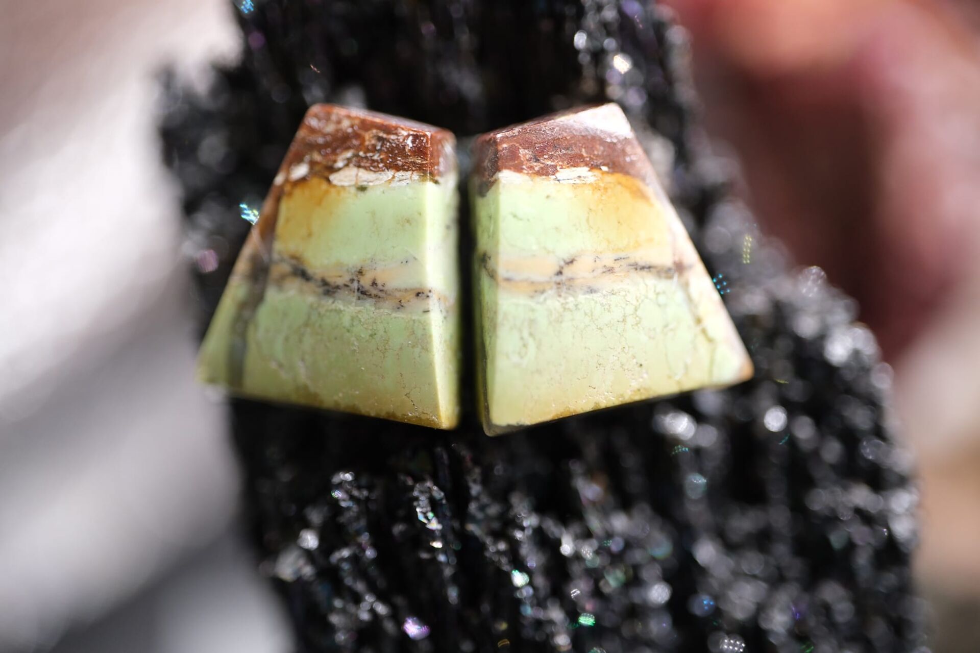 11.55ct 13x12.1mm Natural Yellow Septerian Pair