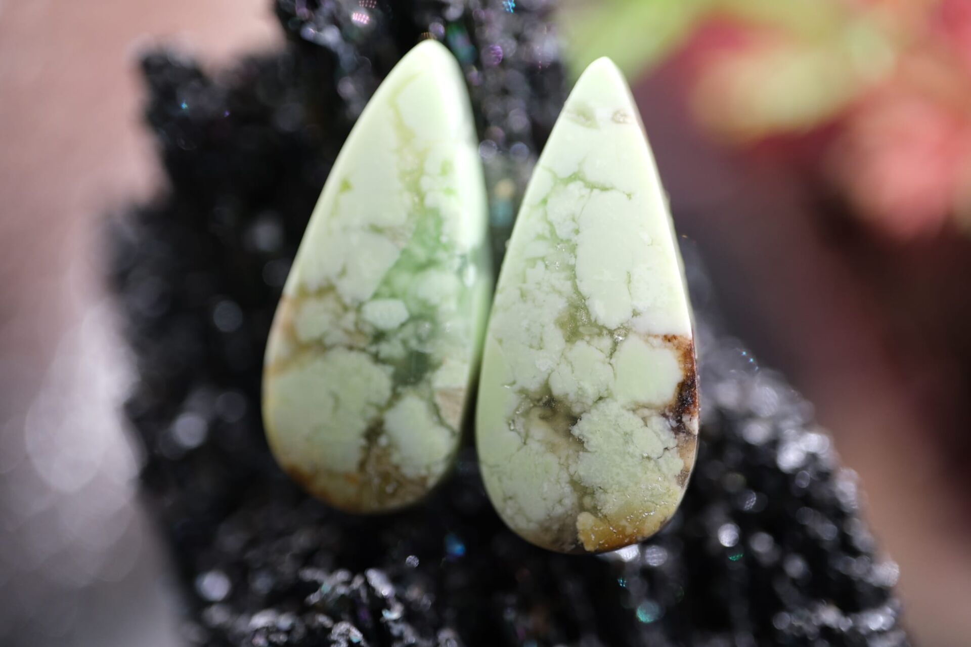 12.45ct 19.6x8.8mm Natural Yellow Septerian Pair