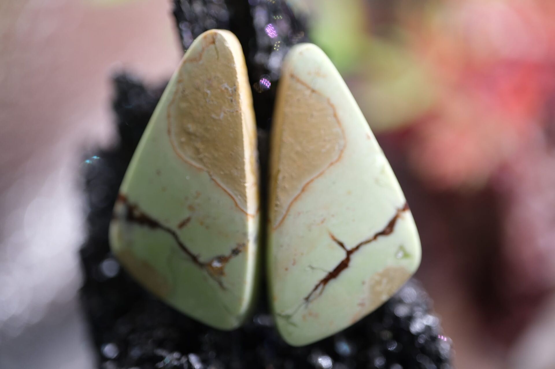 18.75ct 23.5x12.1mm Natural Yellow Septerian Pair