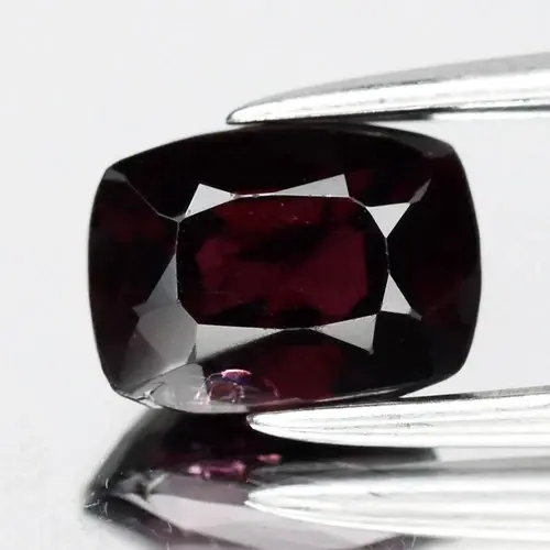 1.26ct 7x5mm VS Cushion Natural Wine Red Spinel - Burma