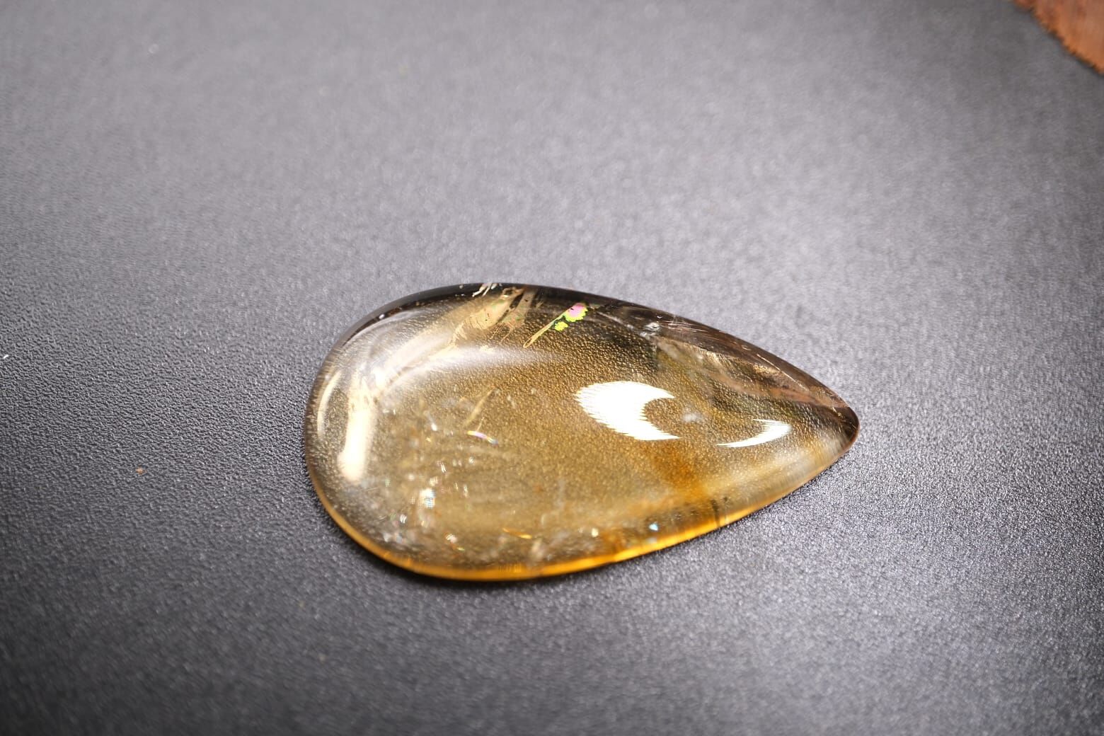 16.30ct 30.1x16.4mm Pear Cabachon Natural Citrine