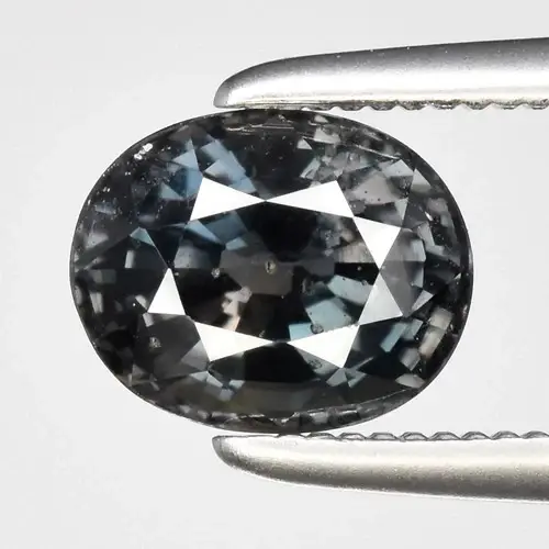 1.27ct 5x3mm Oval Natural Purplish Green Sapphire - Unheated, Songea
