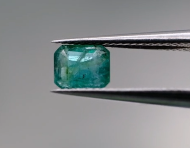 0.78ct 5.8x4.7mm Octagon Natural Emerald , Zambia