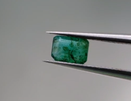 0.82ct 6.2x4.4mm Octagon Natural Emerald , Zambia