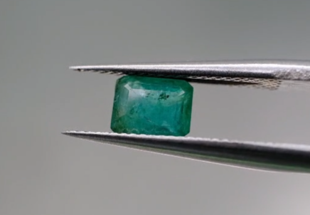 0.83ct 5.9x4.5mm Octagon Natural Emerald , Zambia