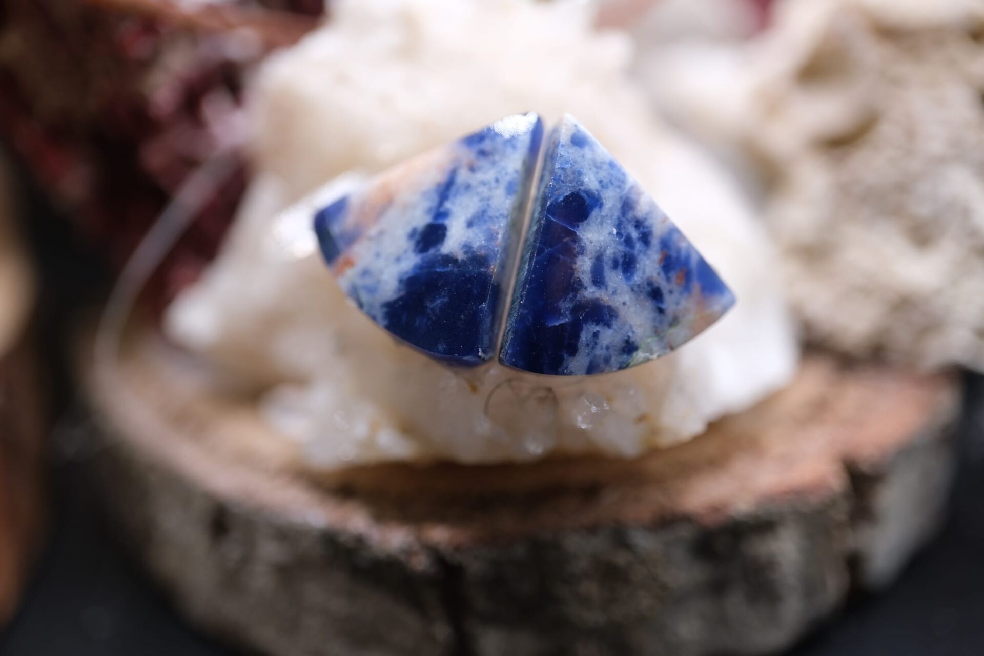 10.75ct 15.6x14.7mm Natural Sodalite Pair