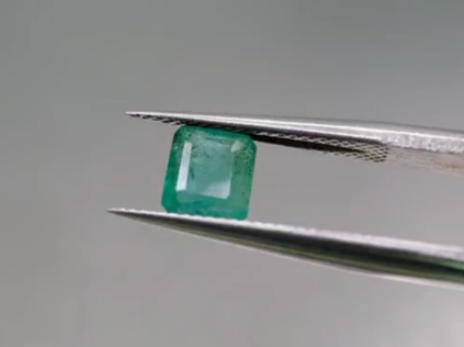 0.90ct 5.6x5.1mm Octagon Natural Emerald , Zambia