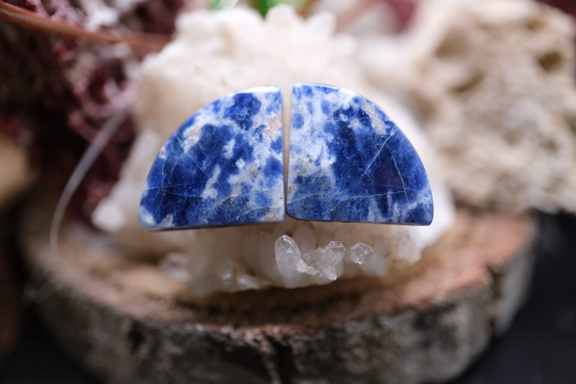 12.40ct 20.4x14.7mm Natural Sodalite Pair