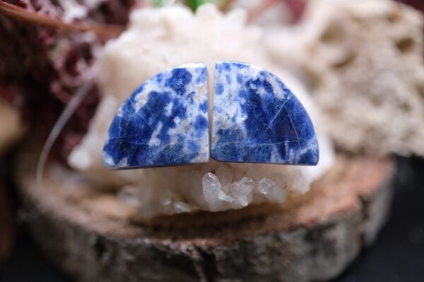 12.40ct 20.4x14.7mm Natural Sodalite Pair