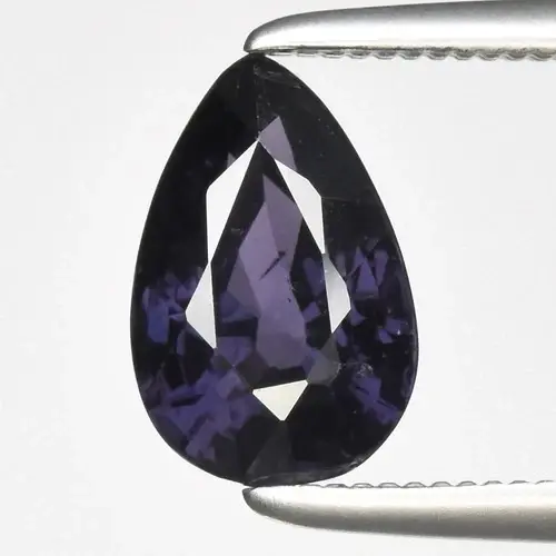 1.34ct 8.3x5.5mm Pear Natural Purple Spinel - Tanzania