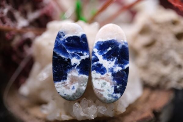 18.45ct 23.6x11.3mm Natural Sodalite Pair