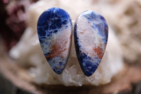 14.65ct 20.8x11mm Natural Sodalite Pair