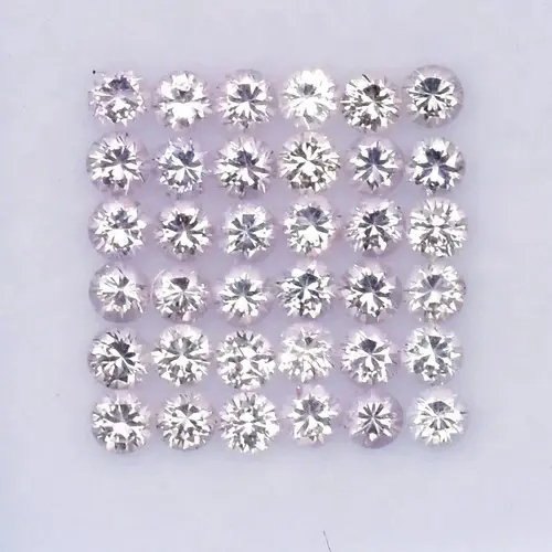 1.35ct  2mm 36pcs Lot  VS-IF Round Brilliant Natural Light Lavender Spinel - Burma
