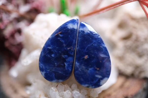 16.70ct 22.9x12.2mm Natural Sodalite Pair