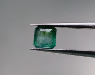 0.98ct 5.5x5.5mm Octagon Natural Emerald , Zambia