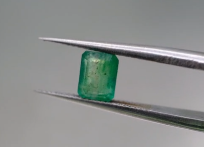1.00ct 6x4.7mm Octagon Natural Emerald , Zambia