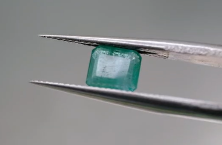 1.03ct 6x5.3mm Octagon Natural Emerald , Zambia