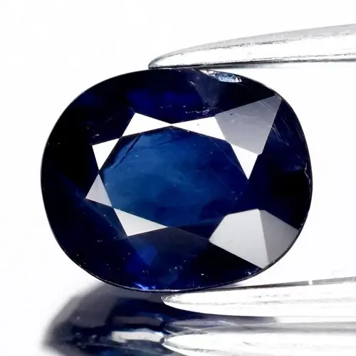 1.41ct 7.3x6mm Oval Natural Blue Sapphire - Heated, Madagascar